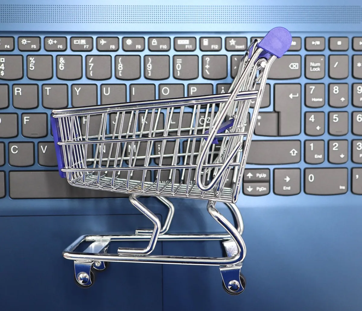 Personne consultant des conditions générales de vente sur un ordinateur portable